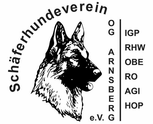 Schäferhundekopf des SV OG Arnsberg